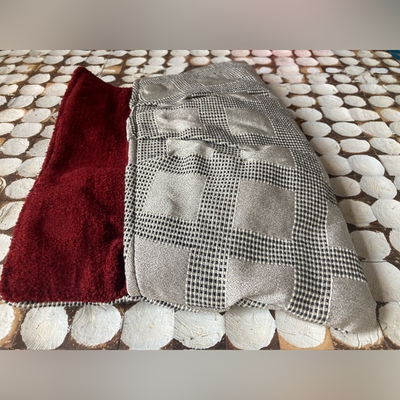 Sew Few Gray Plaid Clutch Evening Bag Sustainable fashion - Picture 6 of 8